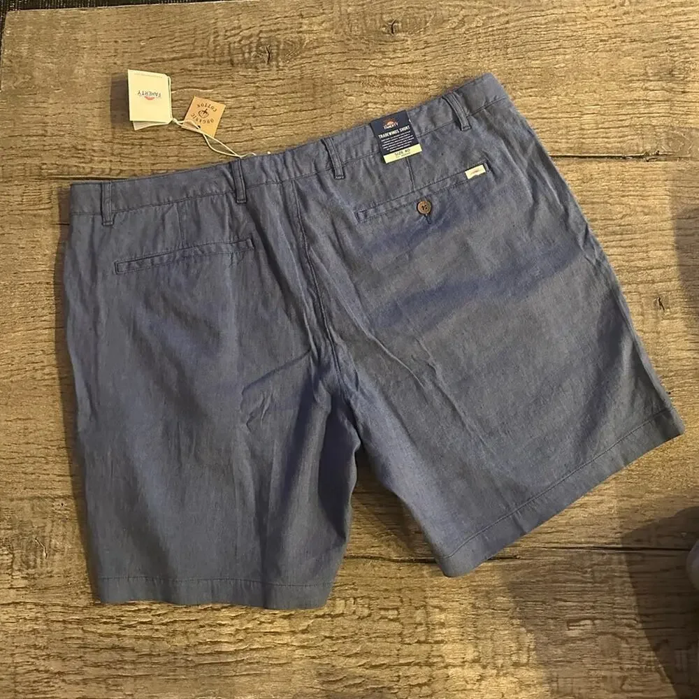 Faherty Tradewinds Shorts in Blue.